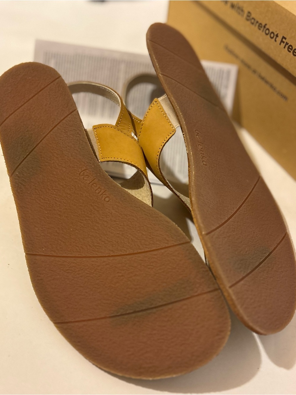 Be Lenka Women’s Promenade Sand Leather T-Strap Sandals - Picture 4 of 4